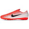 Mercurial Vapor 12 Academy Round Toe Lace-Up TF Men Football Shoes White Orange AH7384-801
