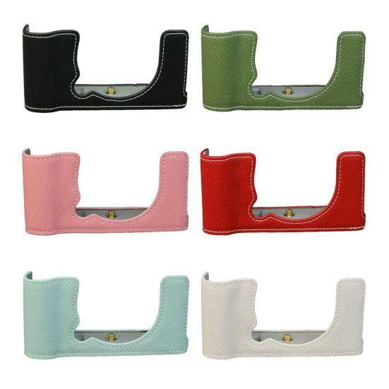 X-E5 Camera Half-Body Case Faux Leather Camera Protection Cover Scratch Bump Dust
