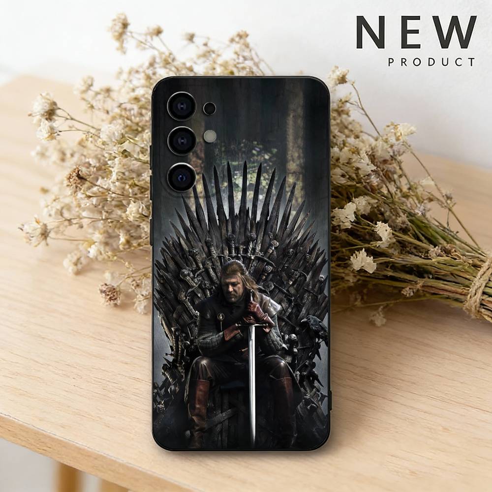 Игра Престолов Железный Трон Чехол для Телефона Для Samsung S26,25,24,23,22,21,20,30,Ultra,Plus,Fe,Lite Черный Корпус