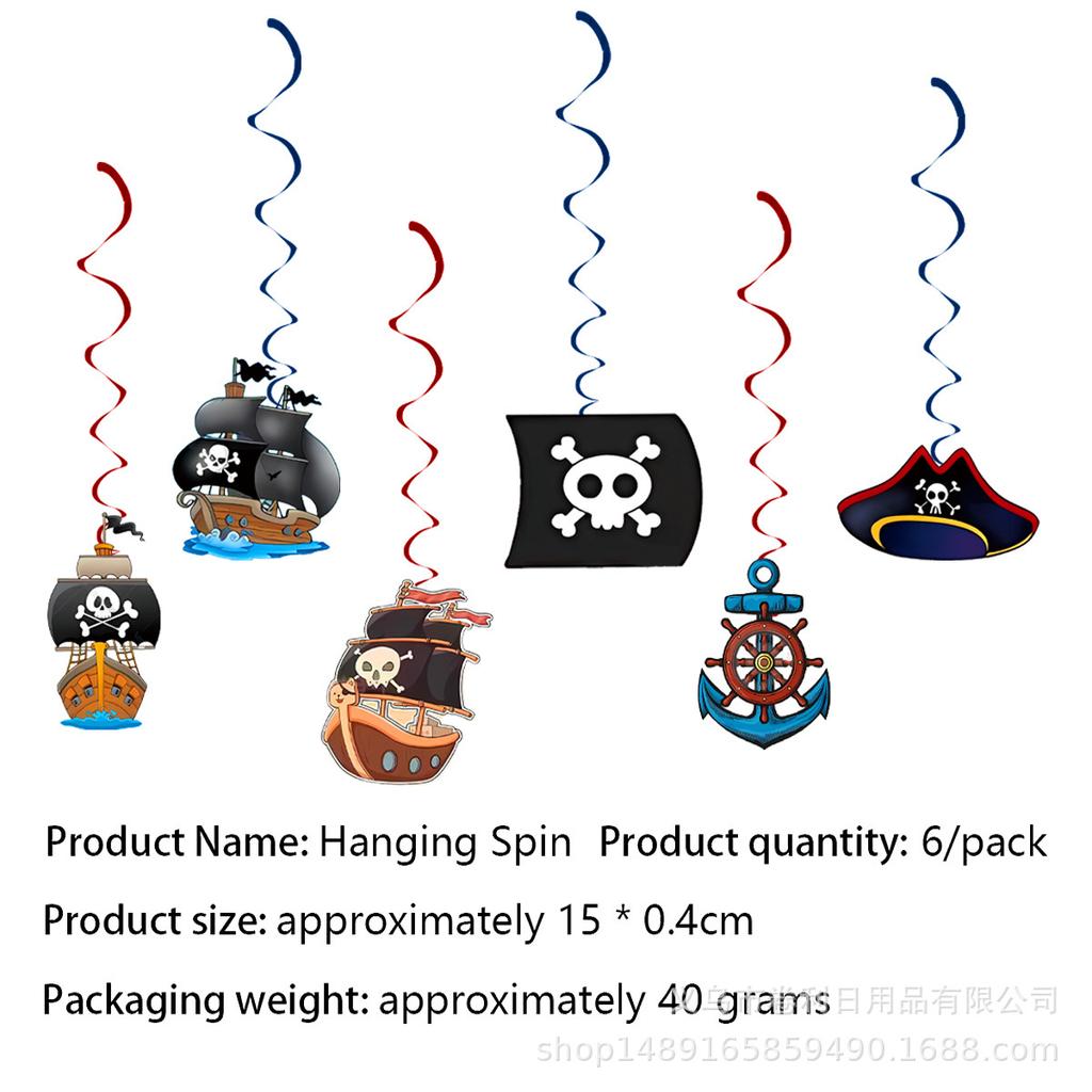 Pirate Ship Theme Party Decoration Pirate Party Banner Flag Paper Plate Paper Cup Tissue Tablecloth