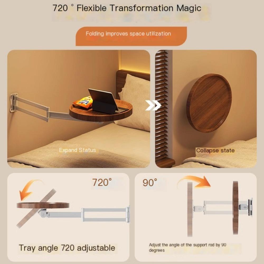 Настенный стол, складные маленькие чайные круглые столики, гостиная, креативная плавающая спальня, настенные прикроватные шкафы для хранения вещей