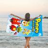 1 шт. Пляжное полотенце Pororo1, Оборудование для пляжа, побережья и бассейна, Модный рисунок, Прямоугольное, Незаменимое в путешествии