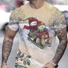 Hot Sell Christmas T-Shirt For Men 3d Snowman Printed Men'S Clothing Street Designer Short Sleeve Tshirts Daily Casual Tops Tees