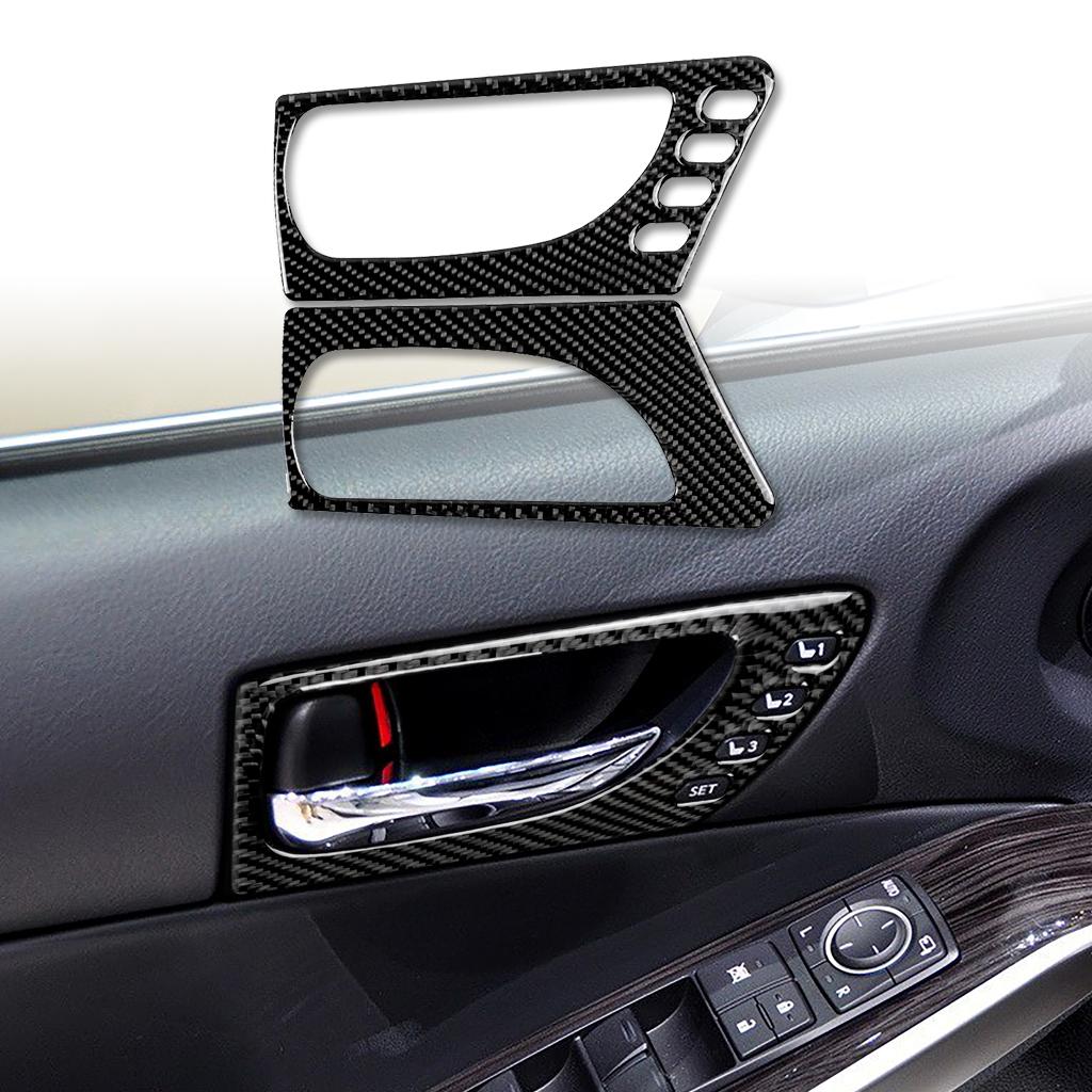 Для Lexus IS250 300 350C 2013-аксессуары, автомобильные наклейки из углеродного волокна для внутренней отделки ручки передней двери, панели