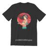Men's T-shirt The geisha Custom Black Cute Men Cotton Tshirt Tees Tops Anime Harajuku Streetwear