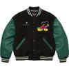 Supreme Число (N)Черная куртка-бомбер Микки Маус в стиле Varsity