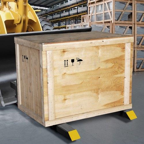 Pallet Forks, 2000 lbs Tractor Bucket Forks, 60" Total Length Clamp on Pallet Forks with Adjustable Stabilizer bar, Heavy Duty Pallet Forks for