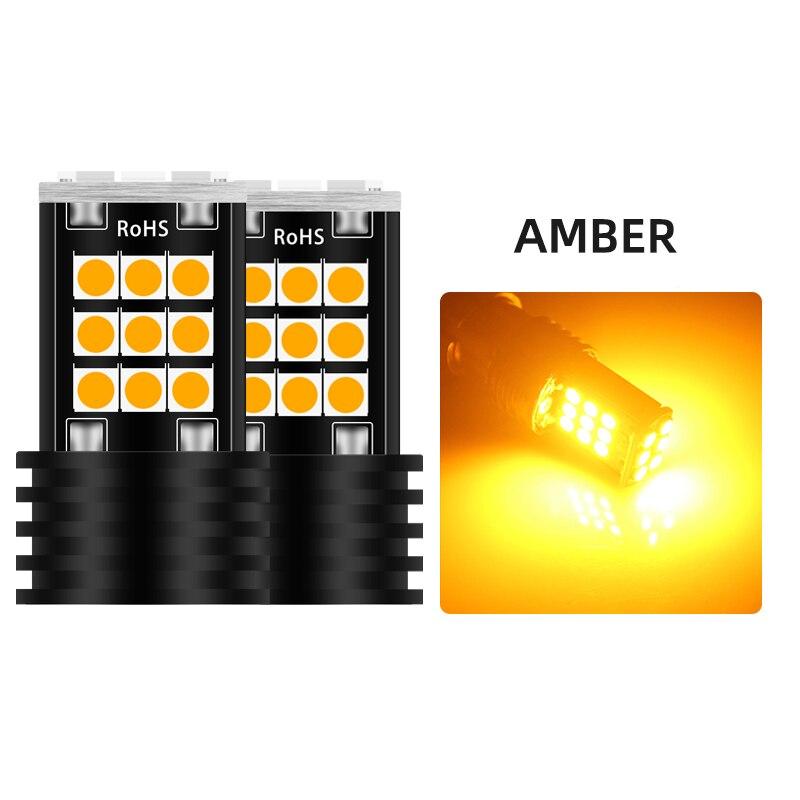 2 шт. T20 7443 7440 3030 24SMD светодиодные лампы автомобильные тормозные лампы фары заднего хода красные желтые белые 12 В
