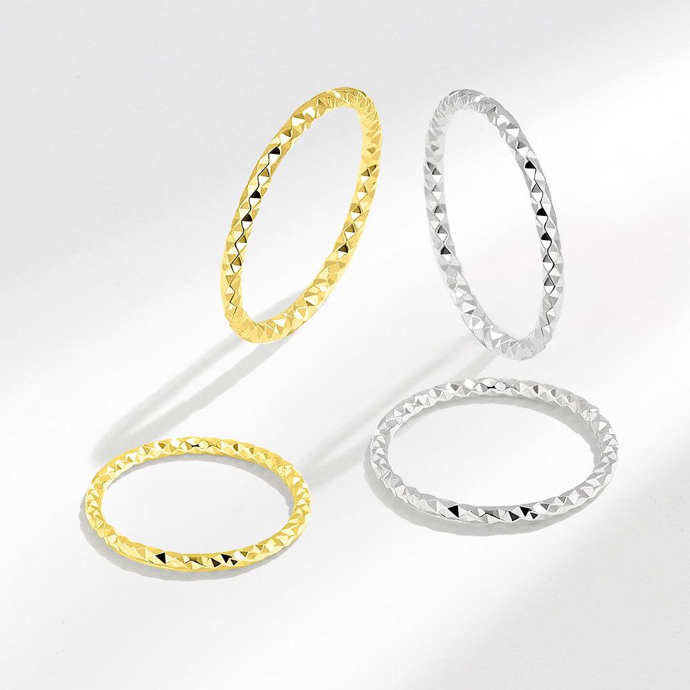 S925 Silver Open Index Ring For Women Simple Fashion Versatile Tail Ring Jewelry