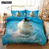Polar Bear Bedding Set Animal Lovely Quilt Duvet Cover Sets Home Decor Bed Twin Single Queen King Size Fashion Scenery Kawaii
