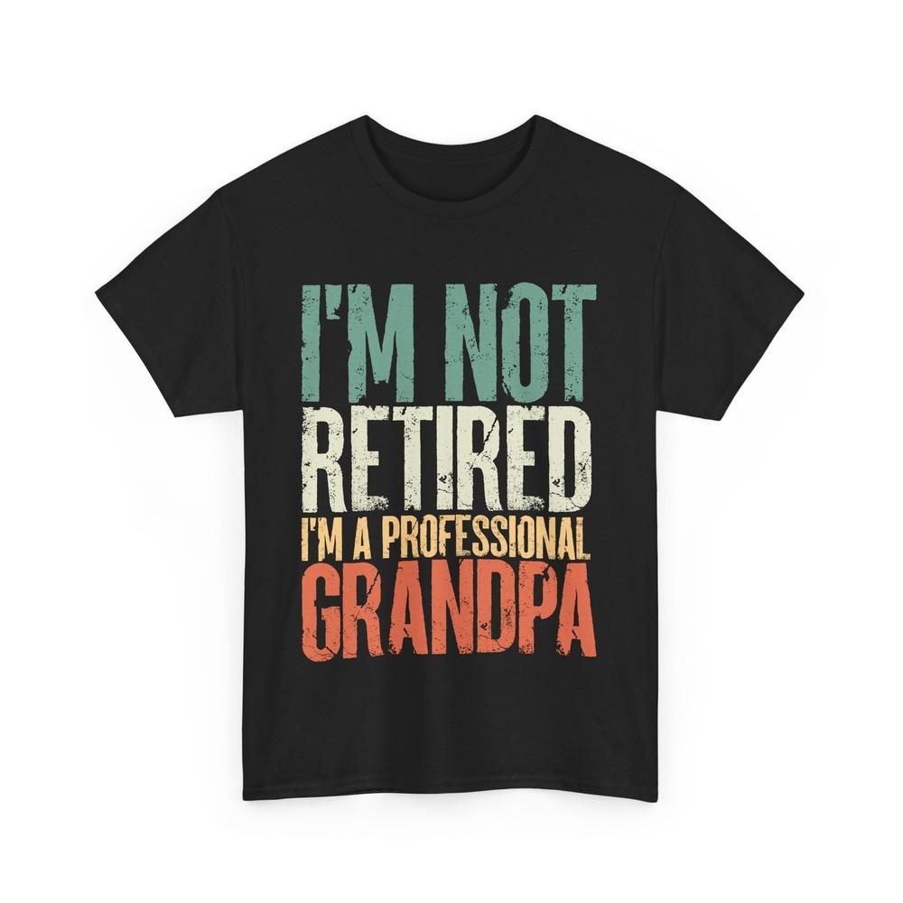 Футболка для дедушки на пенсии, Я профессиональный дедушка, забавная цитата