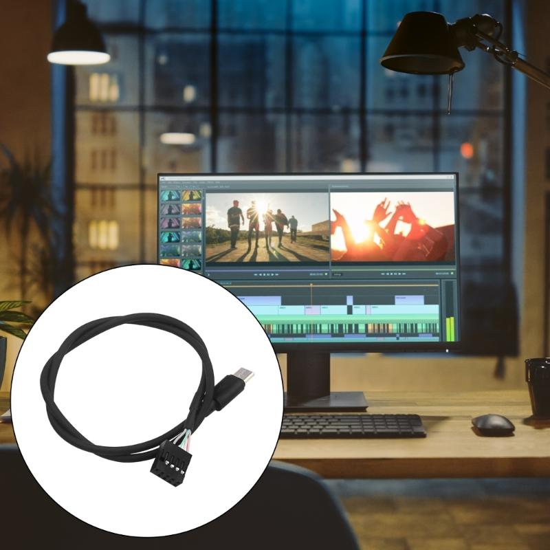 Высокоскоростной кабель питания USB 3.1 Type C с 9-контактными разъемами для материнских плат для VВторичного экрана ПК ЖК-экрана