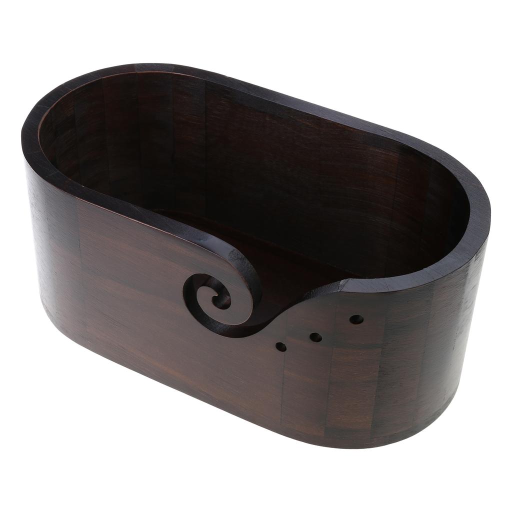 Oval Knitting Bowl Crocheting Bowl Wool Yarn Bowl Holder Knitting Bowl Wool Storage Bowl Knitting Accessories for Daily