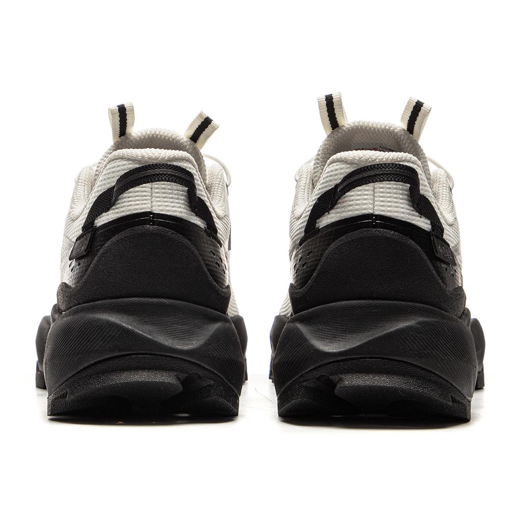 Li Ning Mulan Trend Sports Shock Absorption Rebound Wear Resistant Low Top Casual Shoes Women Casual Shoes White Black AZGV066-1