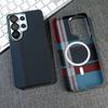 Роскошная текстура из углеродного волокна и кевлара для чехла MagSafe Для Samsung S26 Ultra S25 S24 Ultra Беспроводная зарядка Ударопрочная Тонкая крышка