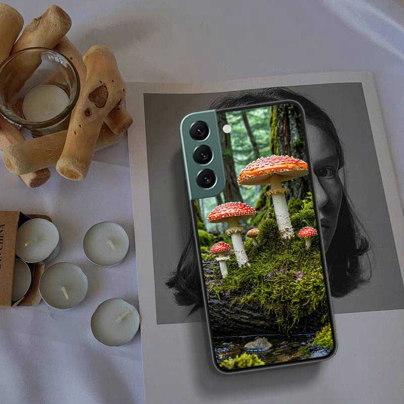 Фунгальная эстетика Чехол для телефона Для Samsung Galaxy S22 S25 Ultra S21 S10 Plus S26 Edge S20 S23 S24 FE Чехол Силиконовый Мягкий ТПУ C