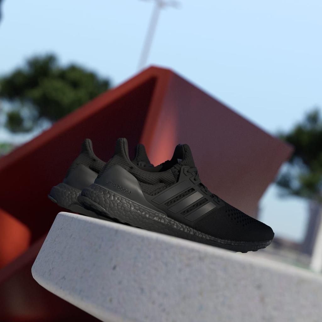 adidas Ultraboost 1.0 HQ4199 Men's Sportswear Sneakers Core Black / Core Black / Beam Green