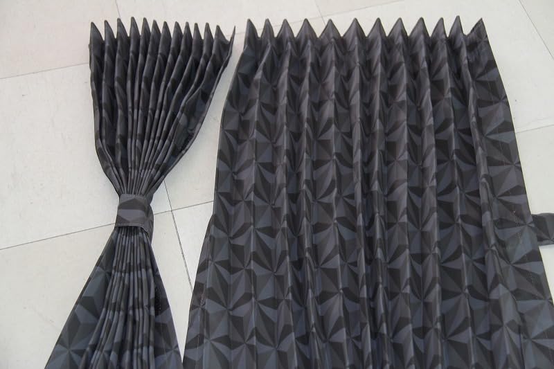 Задние геометрические шторы для грузовика за спальным местом шириной 85 см x 70 см комплект штор для грузовика шторы, плиссированные, с рисунком, светонепроницаемые, шторы, длинные, 2,