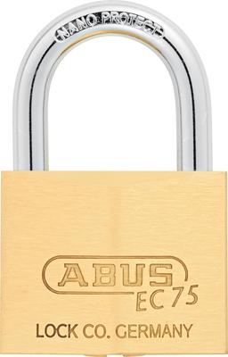 Латунный навесной замок ABUS KD с дисковым механизмом, сменный номер, EC75/50 Цилиндр,