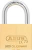 Латунный навесной замок ABUS KD с дисковым механизмом, сменный номер, EC75/50 Цилиндр,