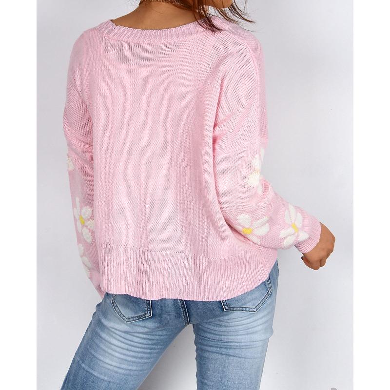 Women's Autumn and Winter Loose Knit Casual Cardigan Button Sweater