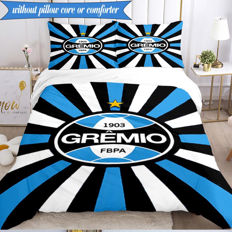 3PCS Grêmio FBPA Printed Soft Bedding Set,Including 1pc Duvet Cover And 2pcs Pillowcases Perfect for Bedroom, Dormitory, Fan gift