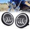 VOSICKY Универсальные светодиодные противотуманные фары auxiliary lights для мотоциклов Harley-Davidson с ангельскими глазами, 4,5 дюйма, DC 12V/24V, 30 Вт, высокая яркость, IP67
