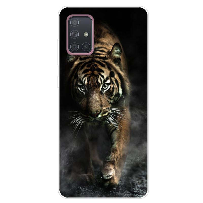 For Samsung Galaxy A51 A71 Case Soft Silicone Cute Cartoon Panda Phone Cases For Samsung A 51 A515F Galaxy A71 A715F Cover Funda