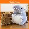 Dressup Shark Capybara Cartoon Plush Doll Kids Birthday Gift Home Decoration