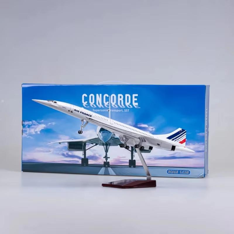 50 СМ 1:Самолет в масштабе 125 Concorde Air France British Airline Air Force One Модель самолета Смоляной фюзеляж Самолет Подарок Дисплей