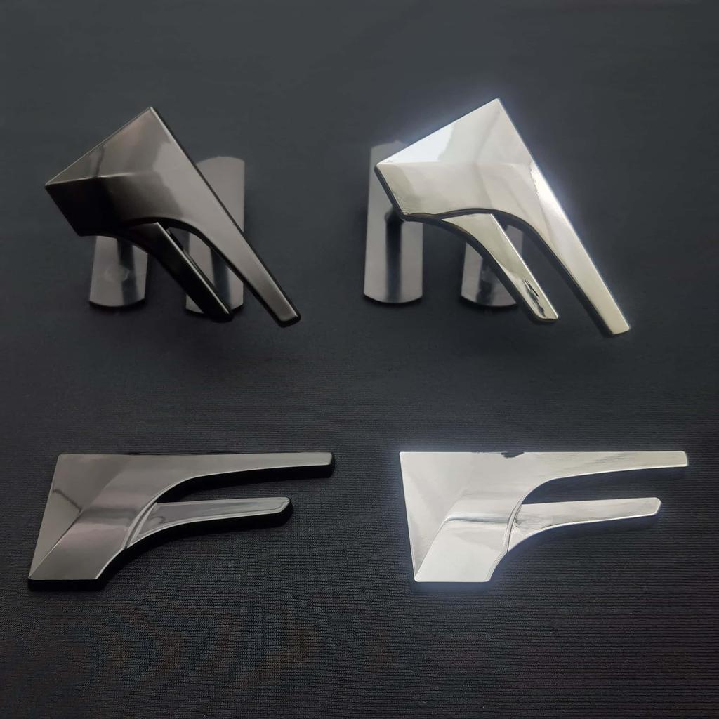 1Pc 3D Metal Logo Car Side Fender/Rear Trunk/Car Body Emblem Badge Sticker, Car Front Grill Emblem Badge Auto Decoration Accessories