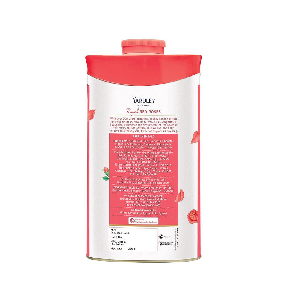 Yardley London Perfumed Deodorizing Talcum Powder