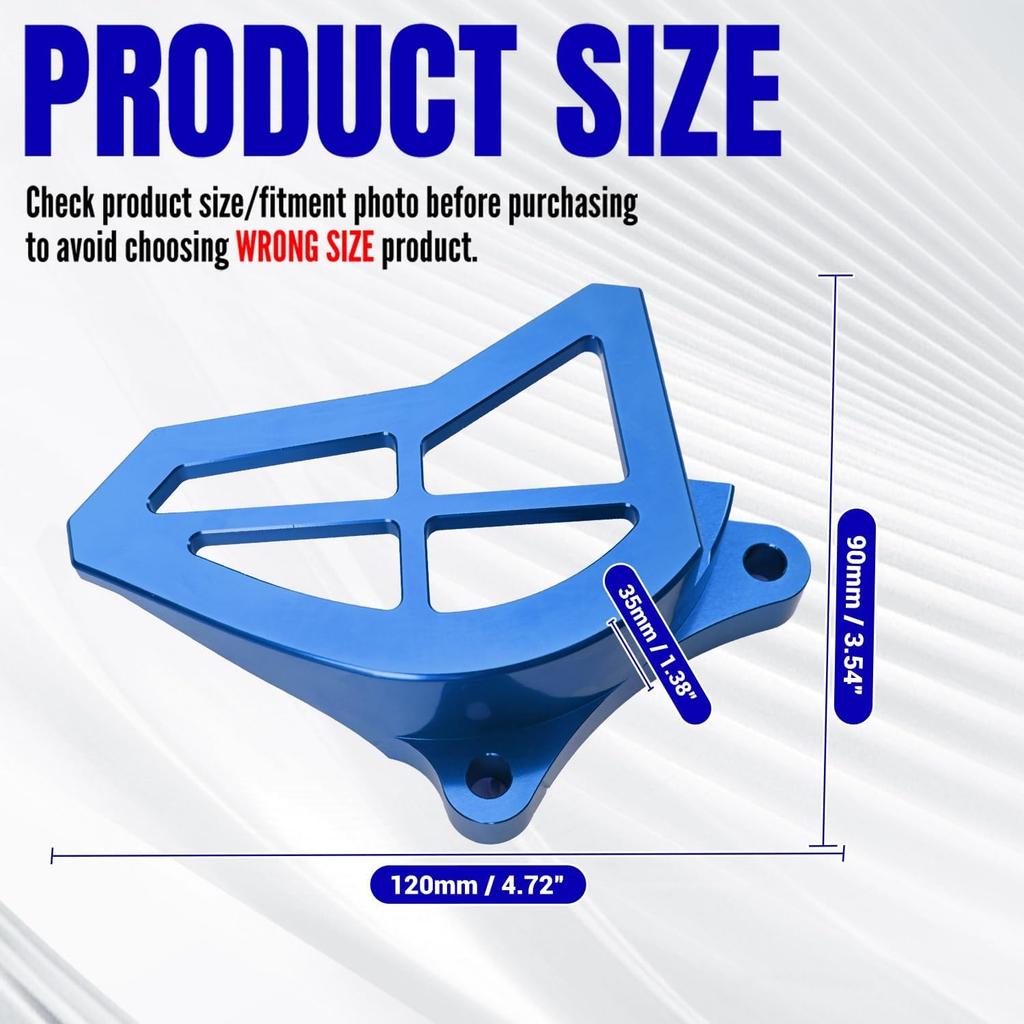 Canitu Front Sprocket Guard Cover,CNC Billet Aluminum Engine Sprocket Cover Engine Case Saver Guard Protector Crankcase Protection for Yamaha YZ125