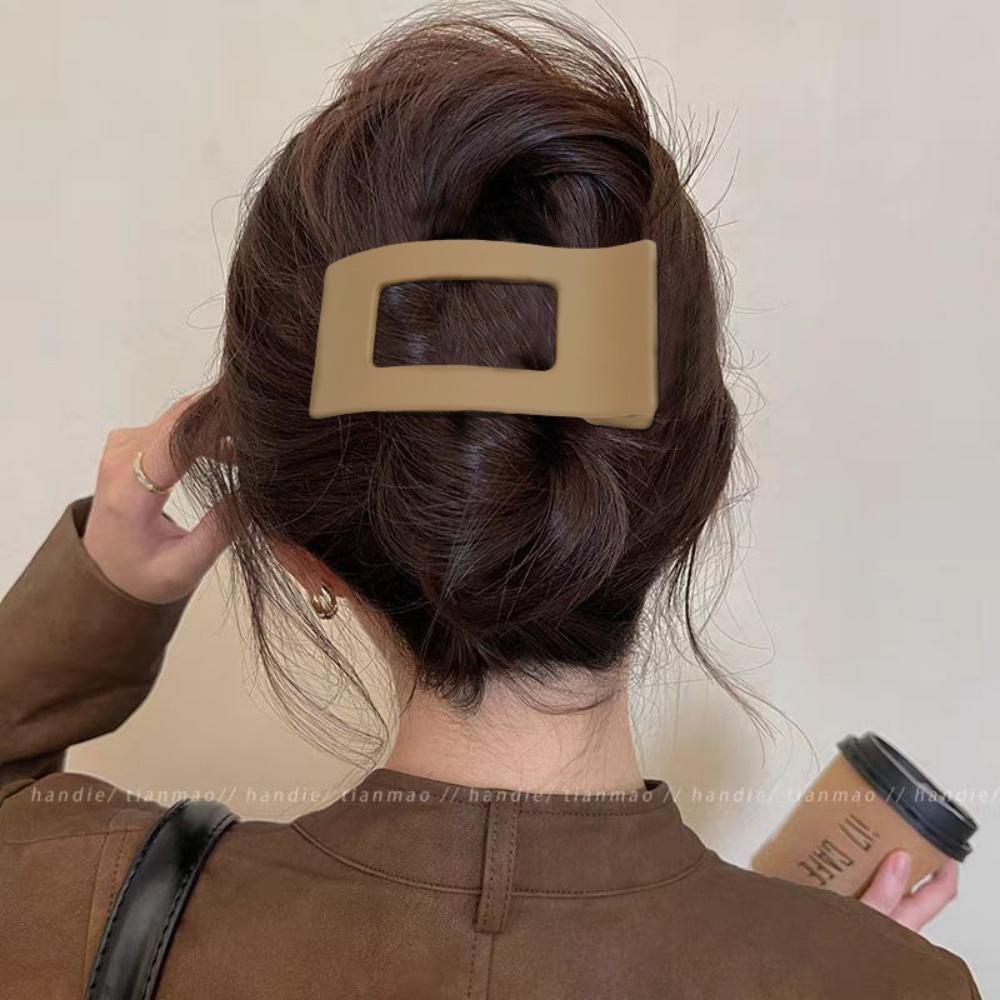 Большие французские плоские заколки для волос для женщин, девушек, матовые леопардовые прямоугольные зажимы-уточки, аксессуары для укладки густых и тонких волос, новые