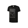 Футболка мужская с коротким рукавом и круглым вырезом с принтом большого логотипа, черная 598245-51