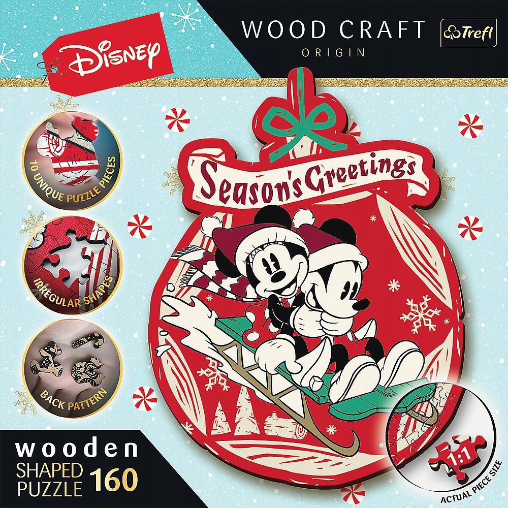 Puzzle drewniane świąteczna przygoda mickey i minni disney 9+ trefl 20192