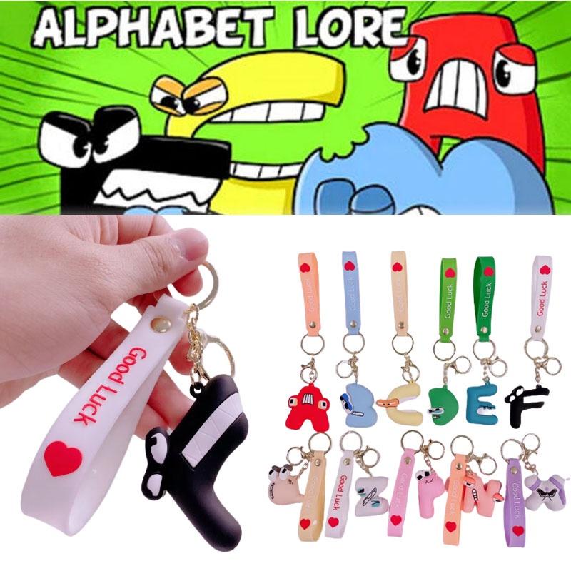 Alphabet Lore Kids Keyring Stickers Toys Pendant Figures Gift