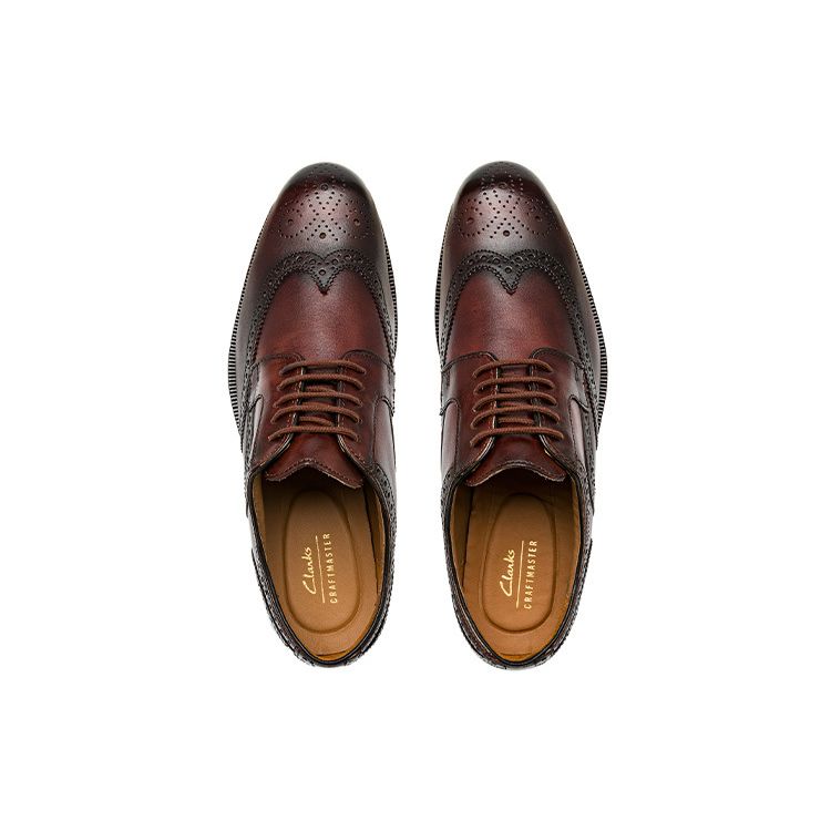 Clarks Серия Craft Удобные Универсальные Туфли Мужская Обувь Темно-Коричневый 261691827