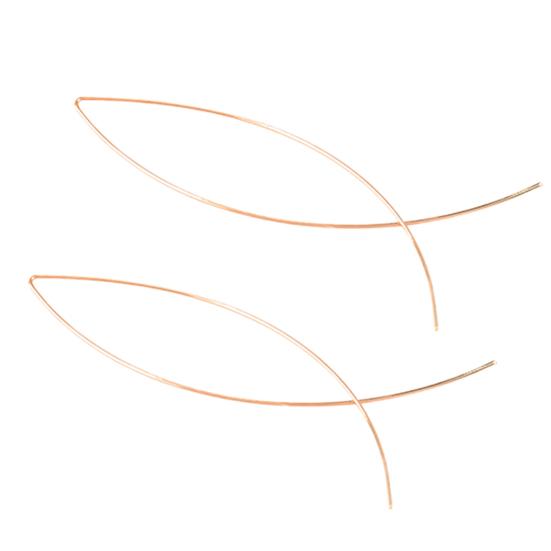 1 пара элегантных однотонных универсальных сережек в форме рыбы