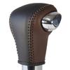Tricolore Genuine Leather Shift Knob Cover Brown X Cafe for Suzuki Hustler Without Leather Shift Replacement Customizable Interior Protection (Dark