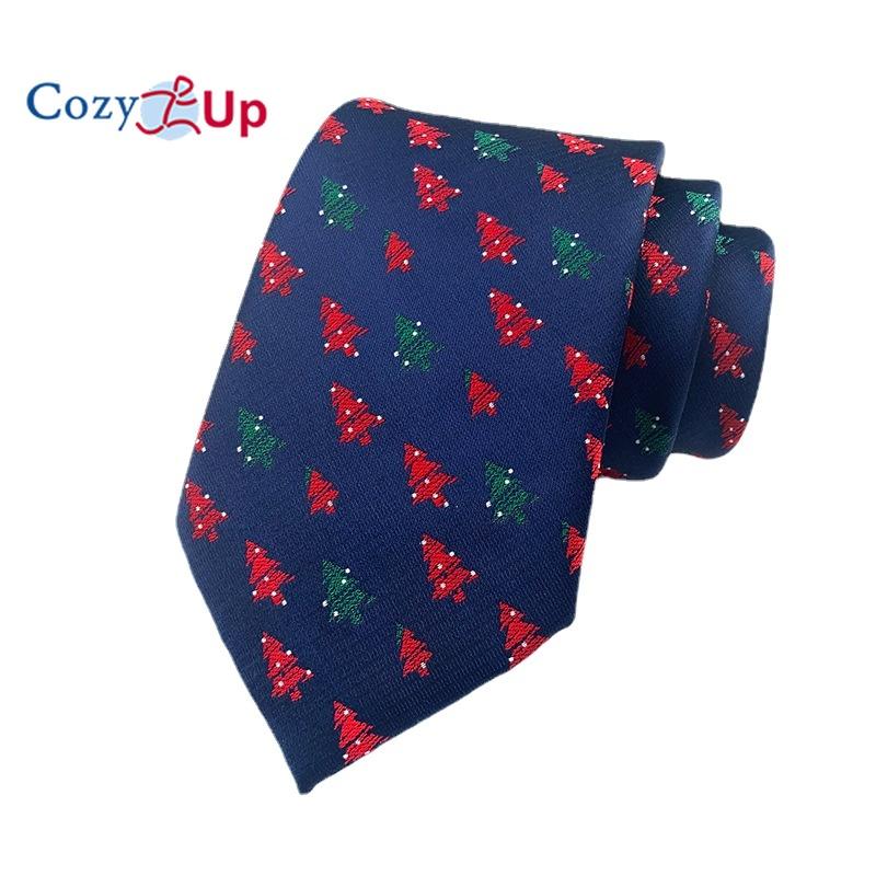Men Christmas Tie Woven Classic Necktie Formal Tie for Wedding Christmas Gift