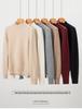 Women's 100% Cashmere Pullover Sweater, Half-High Collar, Long Sleeve, Thick Knit, Autumn/Winter Style.