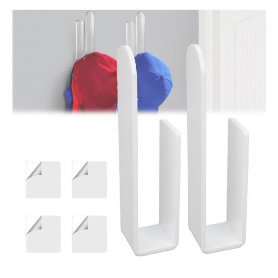 Настенный крючок для шляпы, акриловый органайзер для бейсболок, прочный держатель для шляпы с клеем