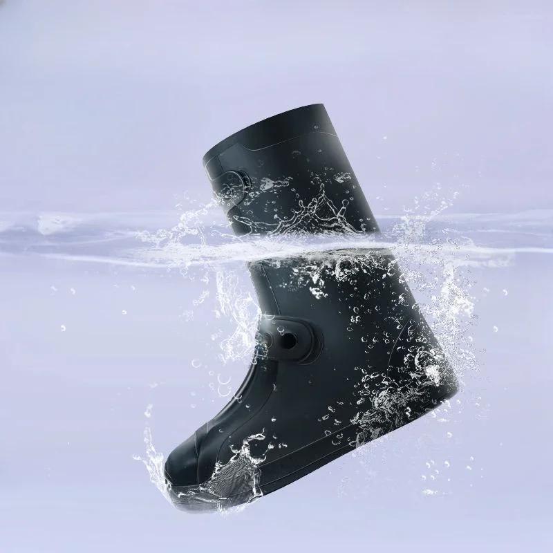 Сапоги от дождя для мужчин, износостойкие легкие галоши, водонепроницаемая мужская обувь из ПВХ, оригинальный пластик, дождливый день, в продаже новые