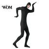Lightweight Performance Jumpsuit Full Body Zentai Suit for Men Women, Open Face Halloween Cosplay Stretchy Outfit Bodysuit, Adults Spandex Unitard