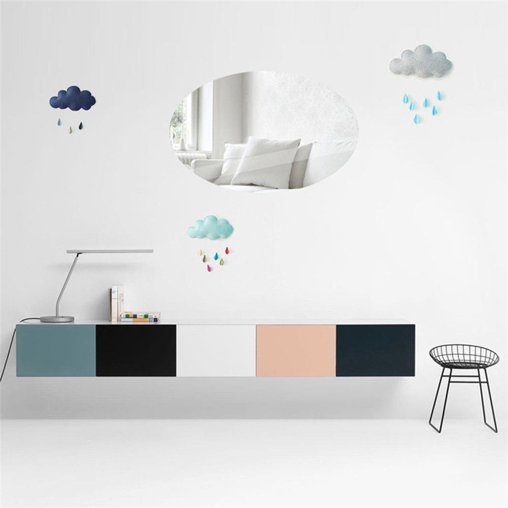 3D самоклеящиеся акриловые зеркальные настенные наклейки для декора спальни и ванной комнаты