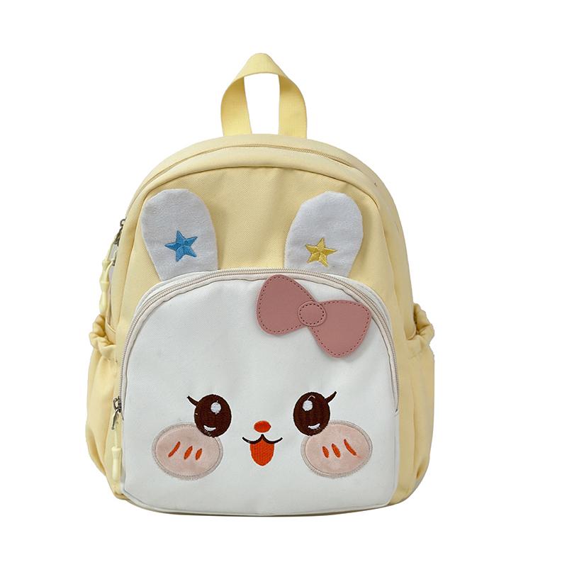 Детский школьный рюкзак для детского сада с изображением девочки-кролика