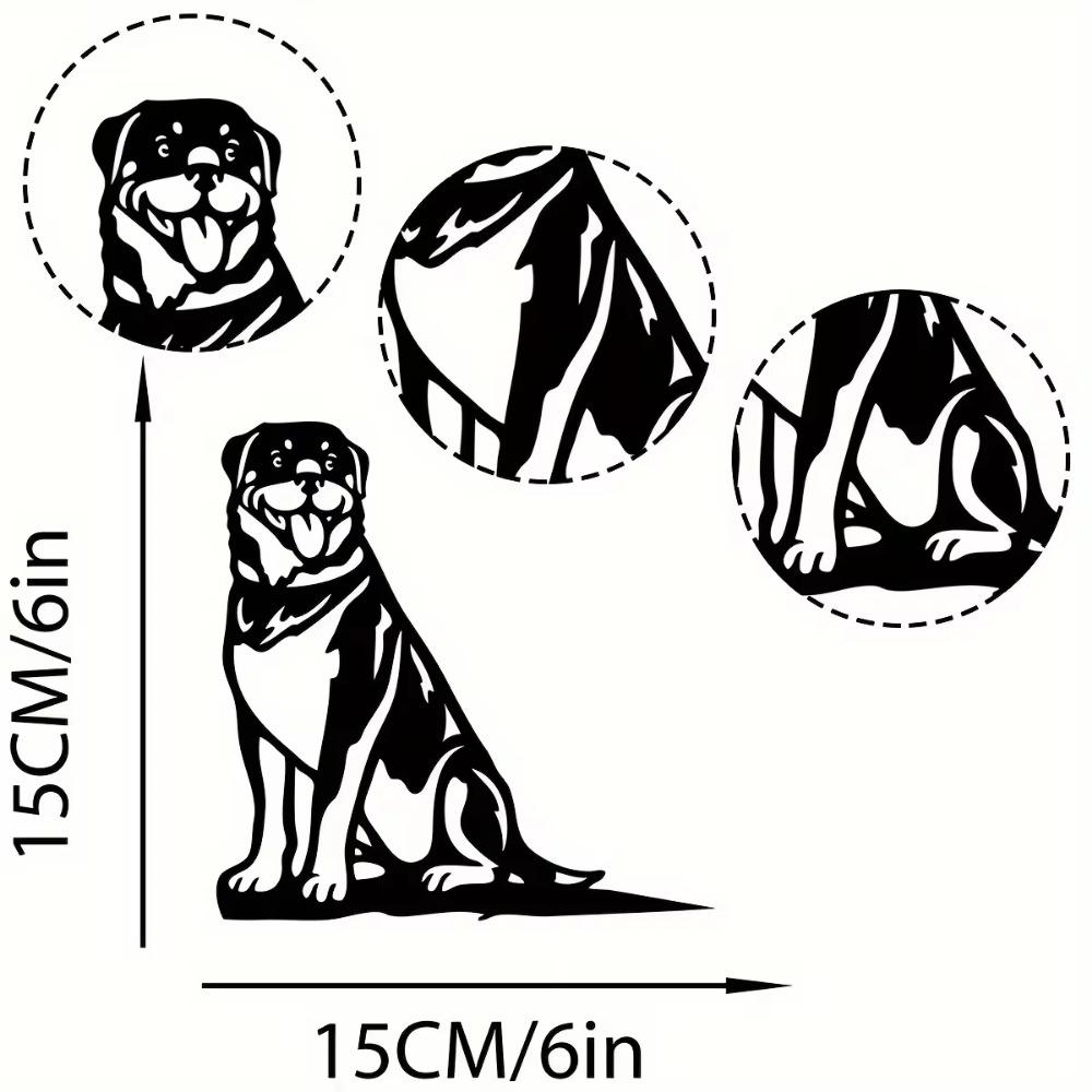 1 шт. Металлический силуэт ротвейлера, деревенский щенок, вырезанный для украшения дома и сада, идеальный подарок на новоселье для любителей собак