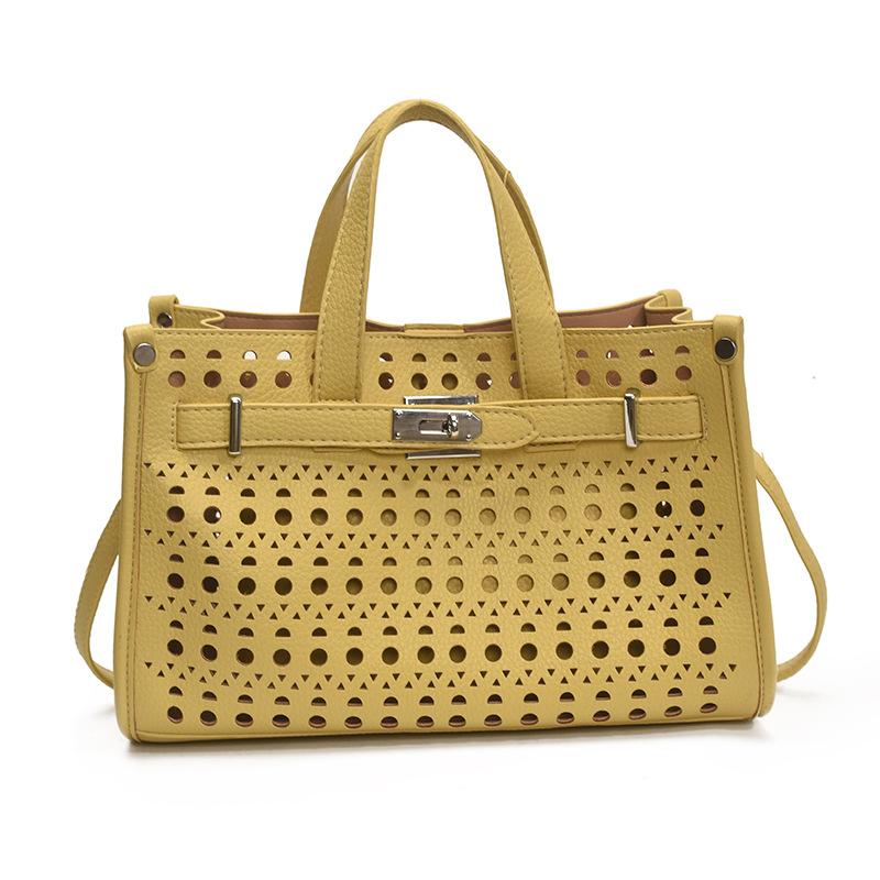 Высококлассная сумка-тоут с вырезами для женщин 2025 новый модный дизайн большая вместимость для поездок на работу сумка для тещи сумка через плечо