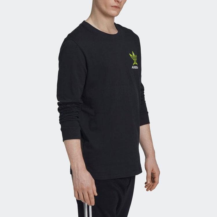adidas Футболки Мужские Черные С Круглым Вырезом Умеренный Прямой Крой HM2490